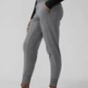 Athleta Venice High Rise Jogger Pants Heather Gray SZ MEDIUM
